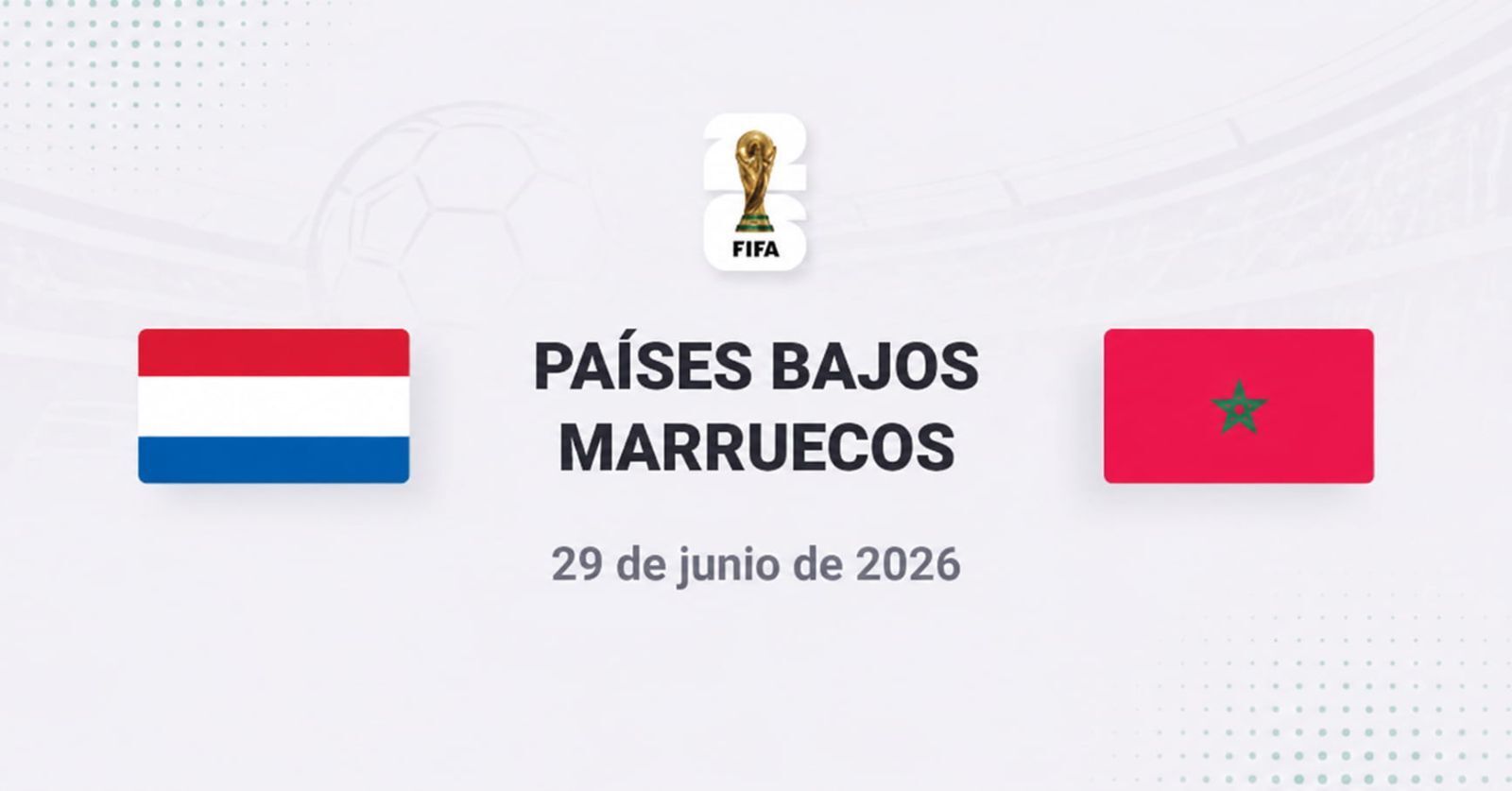 Países Bajos vs Marruecos